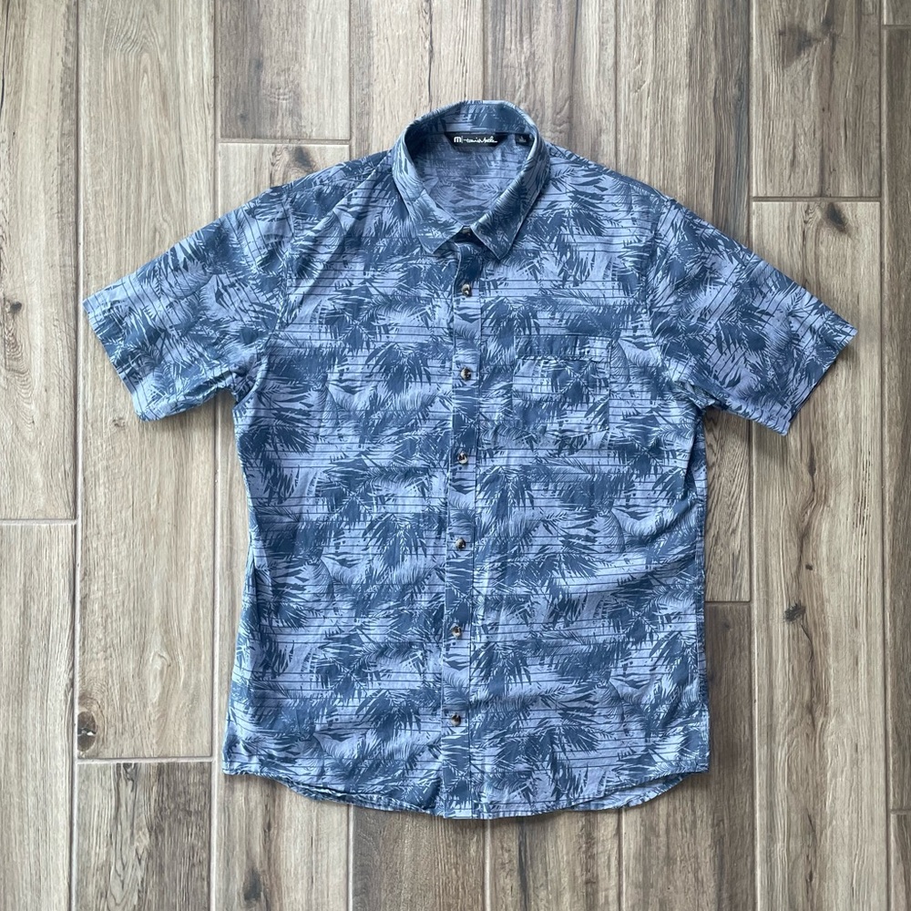 Travis Mathew Palm Leaf Button Down - image 1